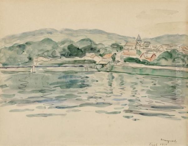 Triel Oil Painting by Albert Marquet