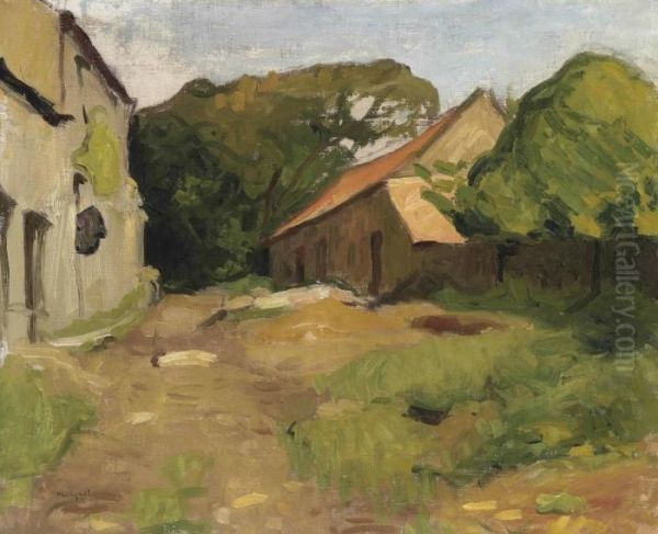 Cour De Ferme A La Percaillerie Oil Painting by Albert Marquet