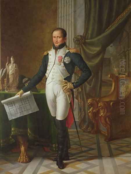 Portrait of Joseph Bonaparte (1768-1844) King of Spain, 1808 Oil Painting by Jean Baptiste Joseph Wicar