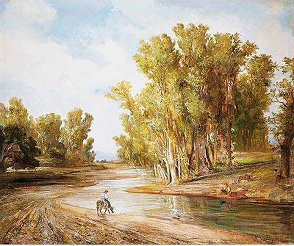 Paisaje Oil Painting by Ramon Marti Y Alsina