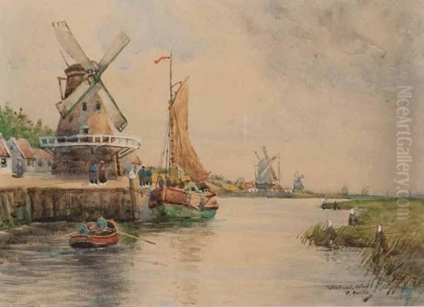 Papendrecht, Holland Oil Painting by David Martin