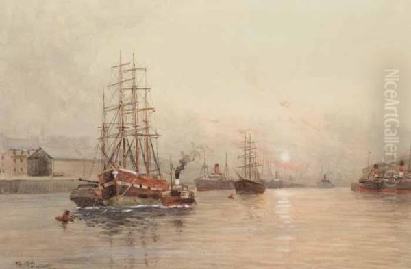 The Clyde Oil Painting by David Martin