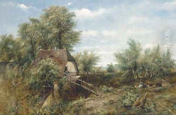 The watermill Oil Painting by Frederick William Watts