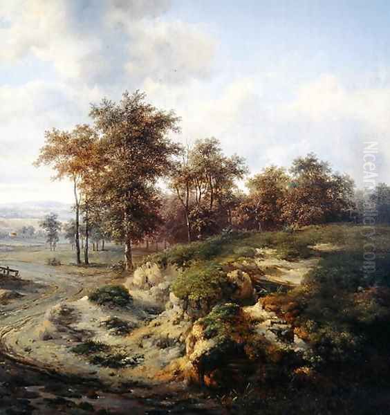 The Path to Sandhugel, 1667 Oil Painting by Jan Wijnants