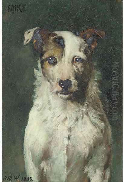 Mike a terrier Oil Painting by John Dawson Watson