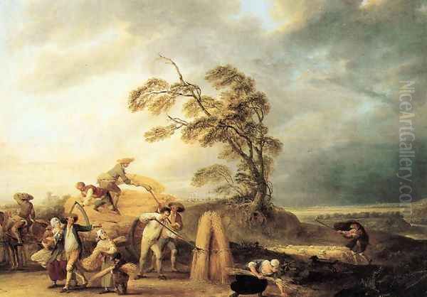 The Storm Oil Painting by Louis-Joseph Watteau