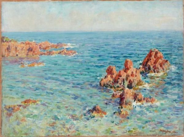 Bord De Mer Oil Painting by Maxime Maufra