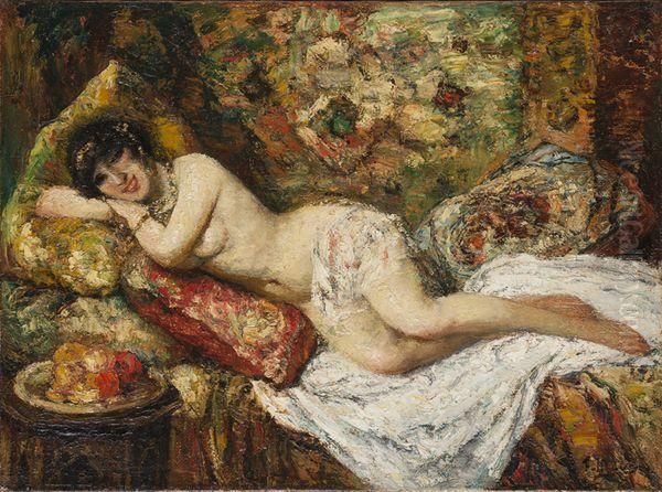 Belle Odalisque Oil Painting by Francois Maury