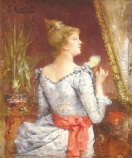 Portrait D'une Jeune Femme, 82 Oil Painting by Francois Maury