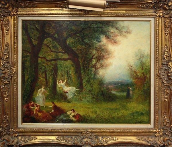 The Swing Oil Painting by Francois Maury