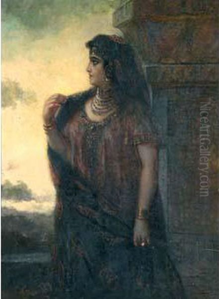 Jeune Orientale Oil Painting by Francois Maury