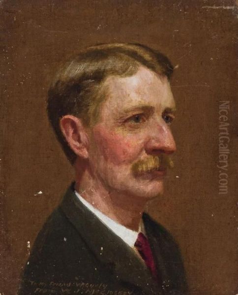 Self Portrait Oil Painting by William Joseph Mccloskey