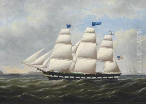 The American Merchantman 
Trumbull 
 Of New York Oil Painting by Duncan Mcfarlane