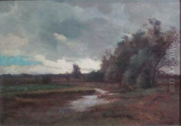 River Landscape Oil Painting by Robert McGregor