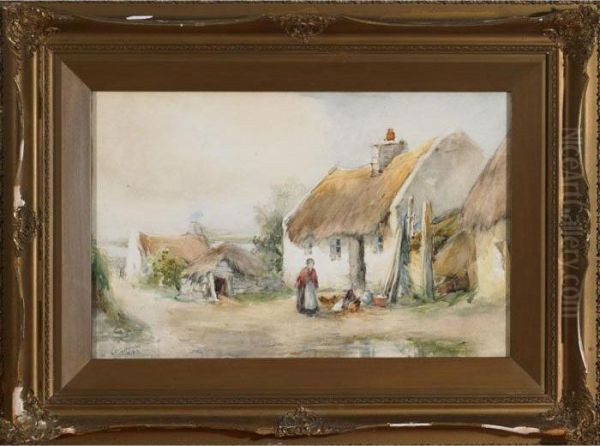 Cottages Co. Kerry, Ireland Oil Painting by William Bingham McGuinness