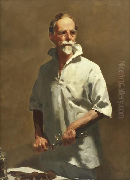 Portrait Of Dr Julian Smith Oil Painting by William Beckwith Mcinnes