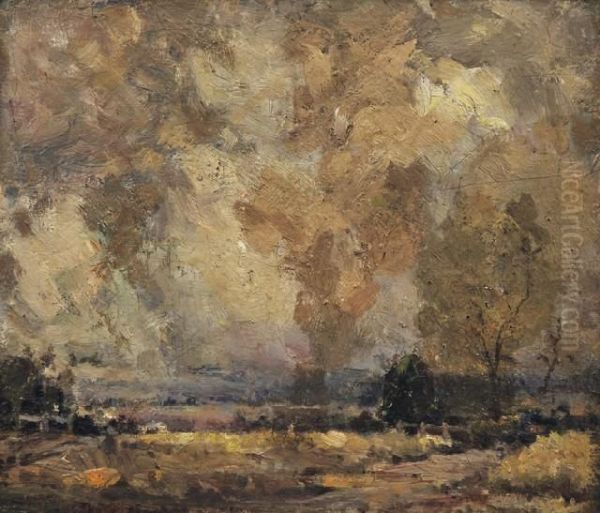 Landscape At Dusk Oil Painting by William Beckwith Mcinnes