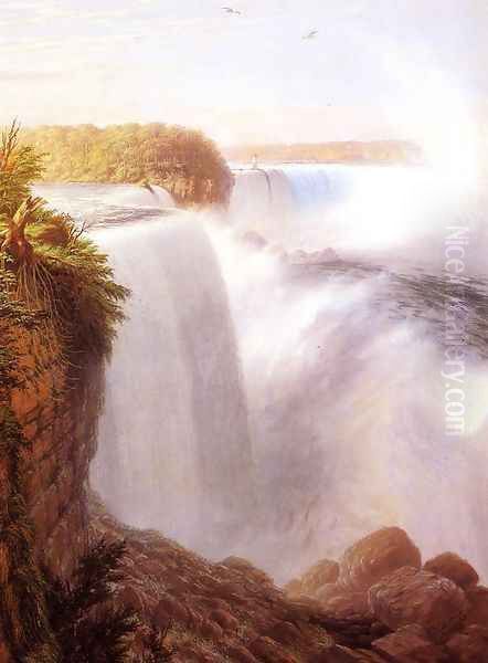 Niagara Falls Oil Painting by Robert Walter Weir