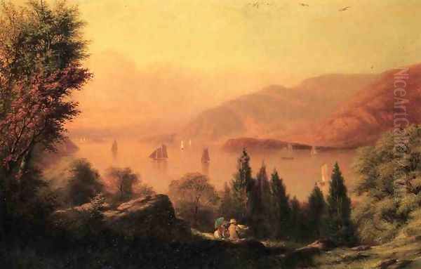 Picnic along the Hudson Oil Painting by Robert Walter Weir