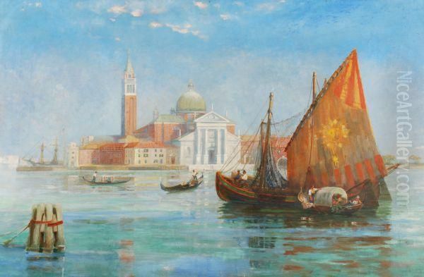 San Giorgio Maggiore, Venice Oil Painting by William Meadows