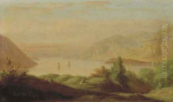 Picnic on the Hudson Oil Painting by Robert Walter Weir