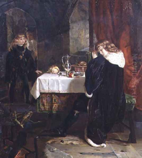 The Princes in the Tower, 1861 Oil Painting by Henrietta Mary Ward