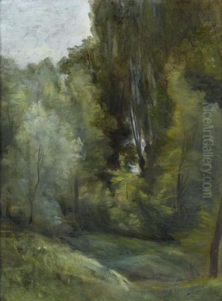 Stimmungsvolle Landschaftspartie Oil Painting by Barthelemy Menn