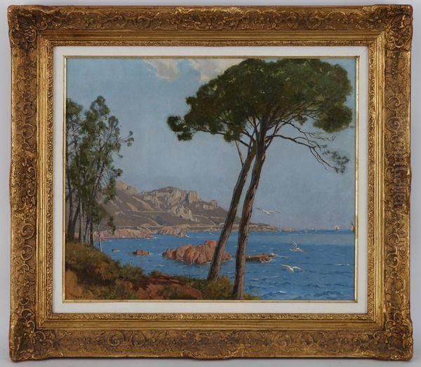 La Baie, Saint Raphael Oil Painting by Edouard Menta