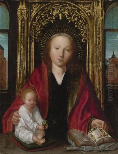 Madonna And Child Oil Painting by Quinten Metsys