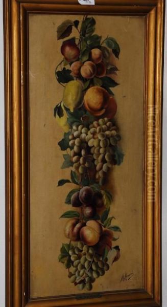 Natura Morta Con Frutta Oil Painting by Michaelangelo Meucci