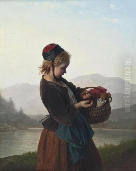 Counting Change Oil Painting by Meyer Georg von Bremen