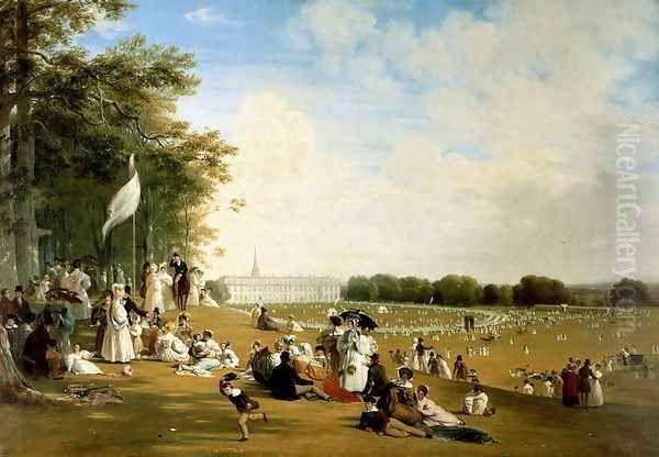 Fete in Petworth House, 19th June 1835 Oil Painting by William Frederick Witherington