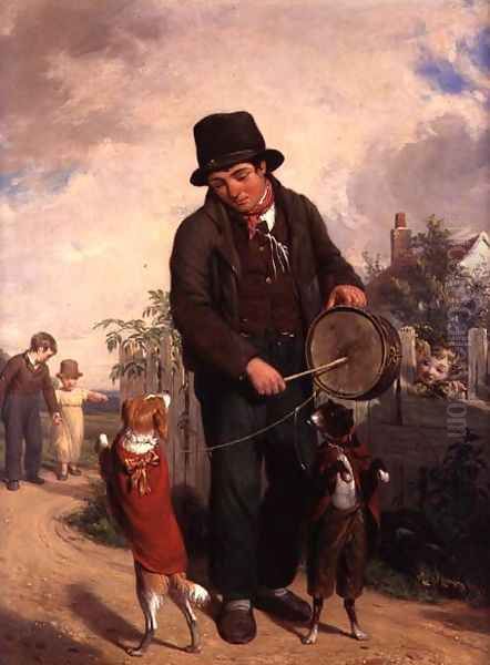 The Strolling Player Oil Painting by William Frederick Witherington