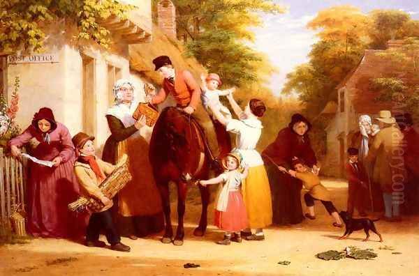 The Village Post Office Oil Painting by William Frederick Witherington