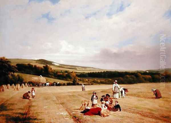 The Harvest Field Oil Painting by William Frederick Witherington