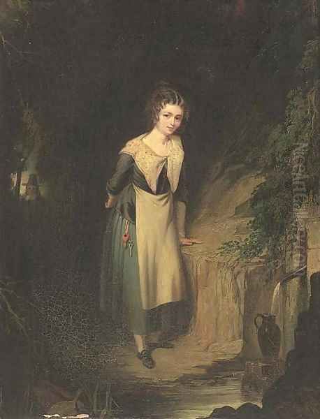 Collecting water Oil Painting by William Frederick Witherington