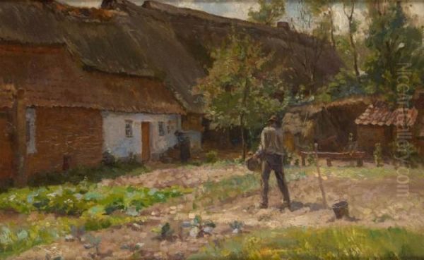 Travail Au Potager Oil Painting by Joseph Middeleer