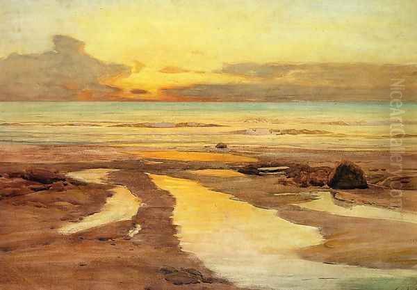 Looking West, St. Ives Oil Painting by Frederick Judd Waugh