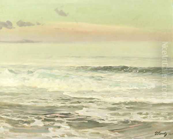 Seascape Oil Painting by Frederick Judd Waugh