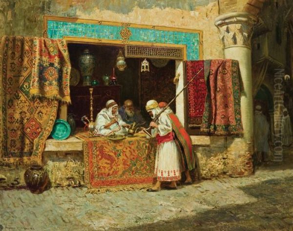 The Oriental Shop Oil Painting by Addison Thomas Millar