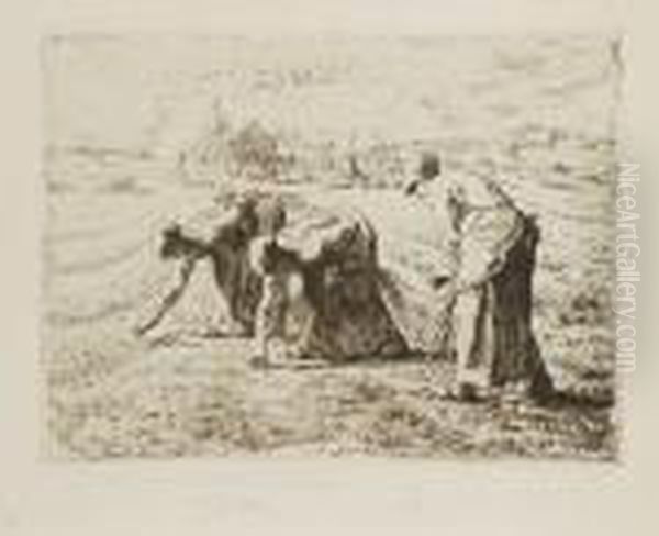 Les Glaneuses Oil Painting by Jean-Francois Millet