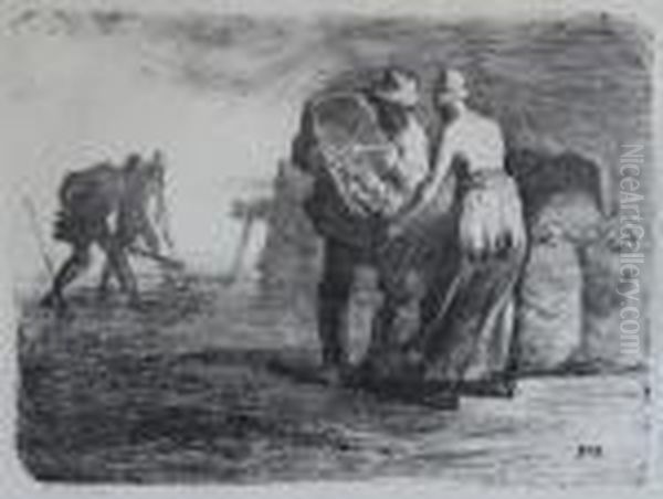 Farmers Oil Painting by Jean-Francois Millet