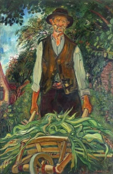 The Gardener Oil Painting by Abraham Mintchine