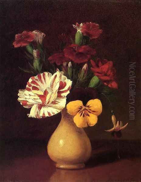 Vase of Flowers Oil Painting by John Williamson