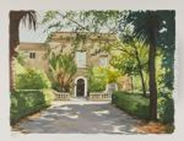 Villa Bosco Grande Oil Painting by Mario Mirabella