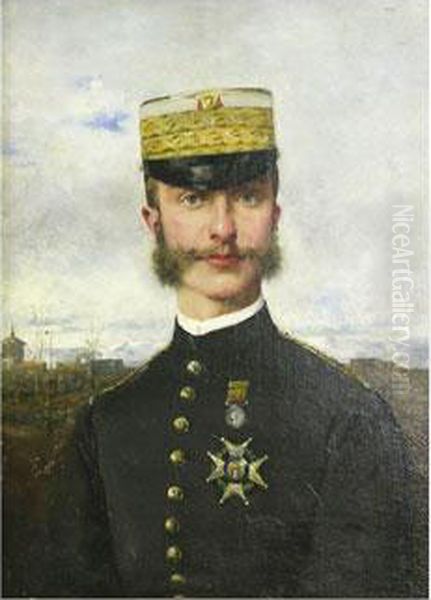 Militar Oil Painting by Francisco Miralles Galup