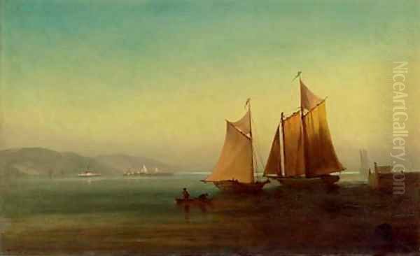 On the Tappan Zee, New York Oil Painting by John Williamson