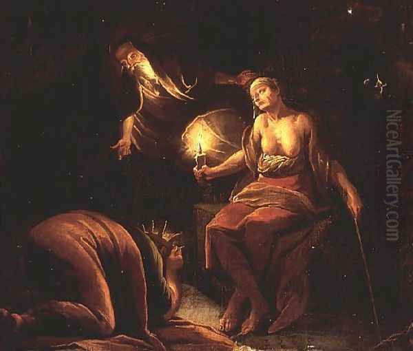 An Allegory of Witchcraft by Domenicus van (Ascanius) Wijnen