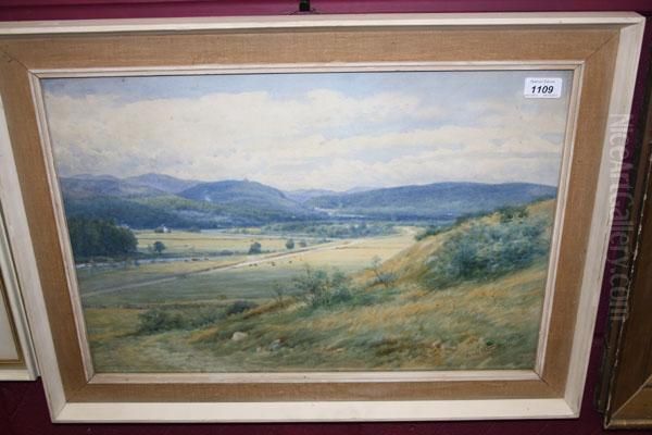 Valley Of The Dee Oil Painting by John Mitchell