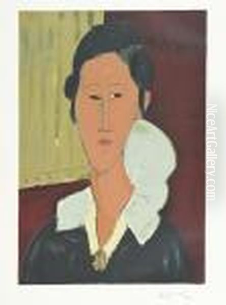 Anna Oil Painting by Amedeo Modigliani